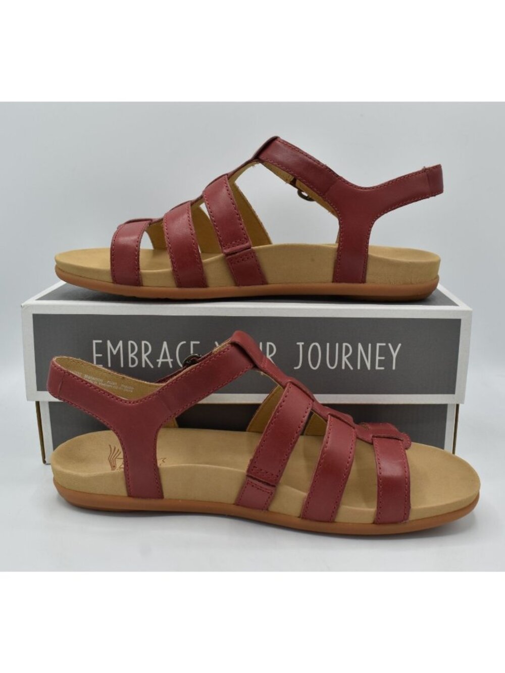 Dansko EU 39 US 8.5-9 Janice Calf Cayenne Leather Open Toe Strappy Sandals Shoes - Picture 11 of 13